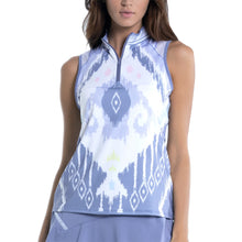 Load image into Gallery viewer, Lucky In Love Ikat About It Womens SL Golf Top - SHADOW 560/L
- 1