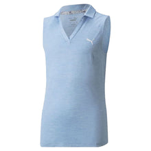 Load image into Gallery viewer, Puma Heather Girls Sleeveless Golf Polo - Serenity Hthr/L
 - 6