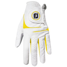 Load image into Gallery viewer, FootJoy WeatherSof Fashion Womens Golf Glove - Left/L/White/Yellow
- 6