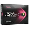 Titleist Pro V1 Pink Numbers Golf Balls - Dozen