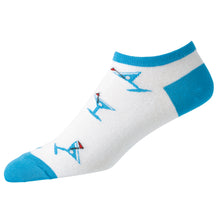 Load image into Gallery viewer, FootJoy ComfortSof Martini Print Low Cut Socks - Blue
- 1