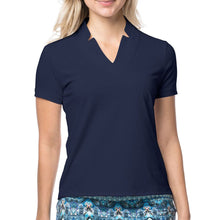 Load image into Gallery viewer, Lucky in Love Chi Chi Women Shortsleeve Golf Shirt - MIDNIGHT 401/XL
 - 3