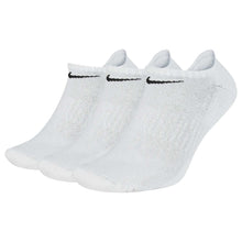 Load image into Gallery viewer, Nike No Show 3-Pack Mens Trainning Socks - 100 WHITE/BLACK/XL
 - 3