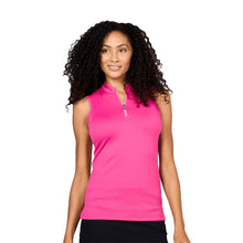 Load image into Gallery viewer, Sofibella Golf Colors Sleeveless Womens Golf Polo - Girly/2X
 - 10