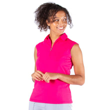 Load image into Gallery viewer, NVO Nikki Womens Sleeveless Golf Polo - BERRY PUNCH 700/XL
 - 3