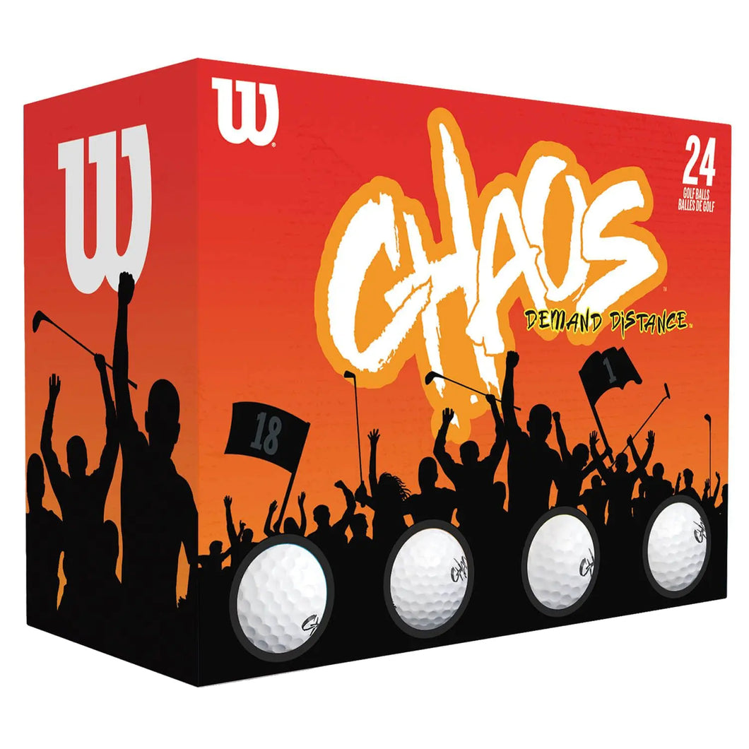 Wilson Chaos White Golf Balls - 24 Pack - Default Title
