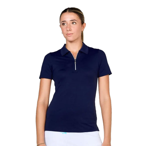 Sofibella Golf Colors Womens SS Golf Polo - Navy/2X