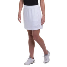 Load image into Gallery viewer, EP NY Knit with Back Mesh Pleat Womens Golf Skort - 100 WHITE/XL
 - 8