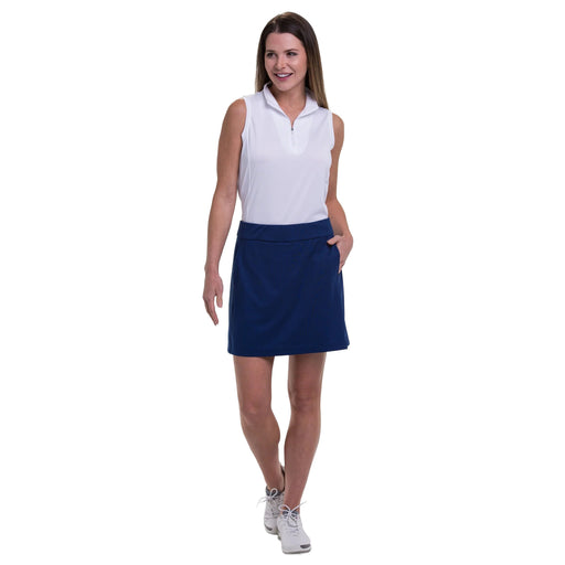EP NY Knit with Back Mesh Pleat Womens Golf Skort