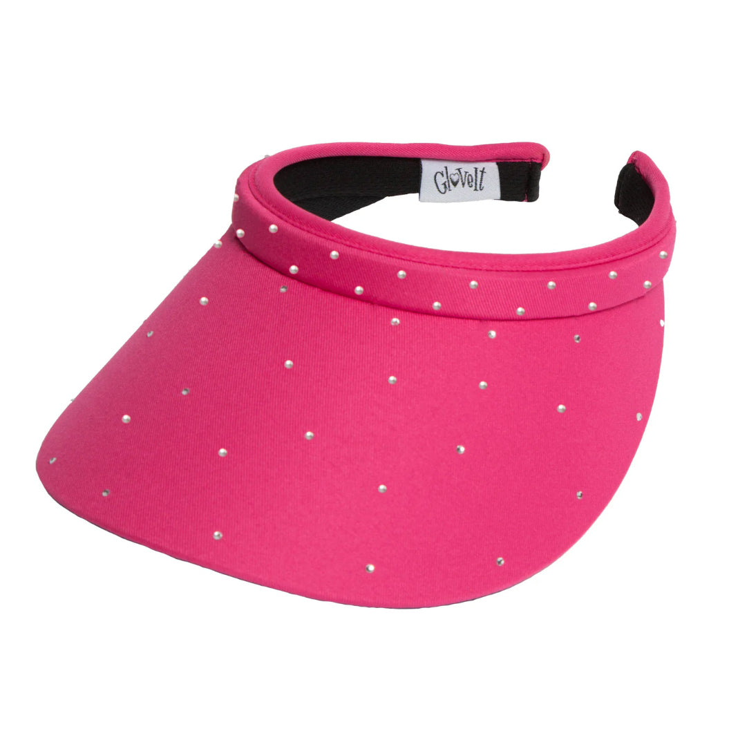 Glove It Pink Bling Slide On Womens Golf Visor - Default Title