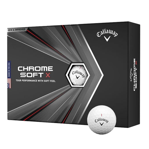 Callaway Chrome Soft X White Golf Balls - Dozen - Default Title