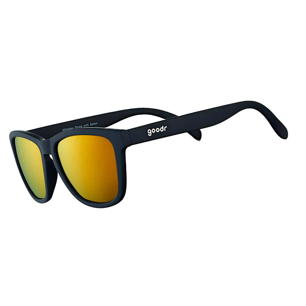 Goodr Whiskey Shots with Satan Sunglasses - One Size