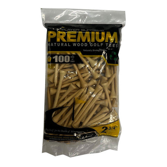 JP Lann 2 3/4 Inch 100 Pack Premium Golf Tees