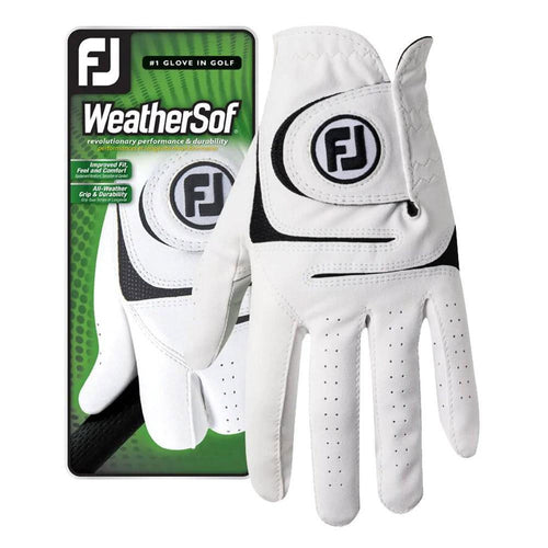 FootJoy WeatherSof White Mens Golf Glove - 2