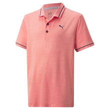 Load image into Gallery viewer, Puma CLOUDSPUN Monarch Boys Golf Polo - Hot Coral/XL
 - 2