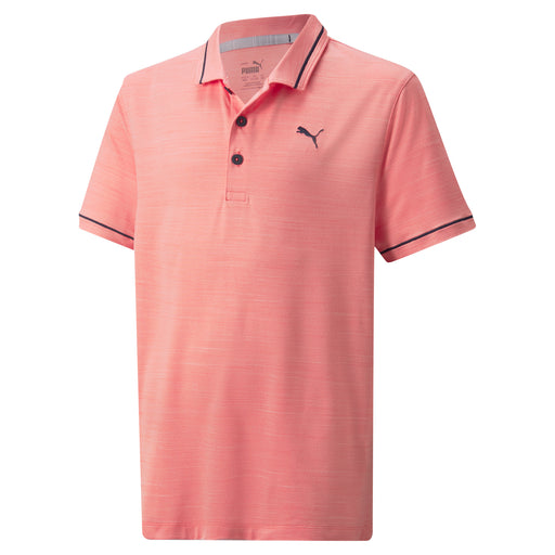 Puma CLOUDSPUN Monarch Boys Golf Polo - Hot Coral/XL