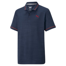 Load image into Gallery viewer, Puma CLOUDSPUN Monarch Boys Golf Polo - Navy Blzr Hthr/XL
 - 3