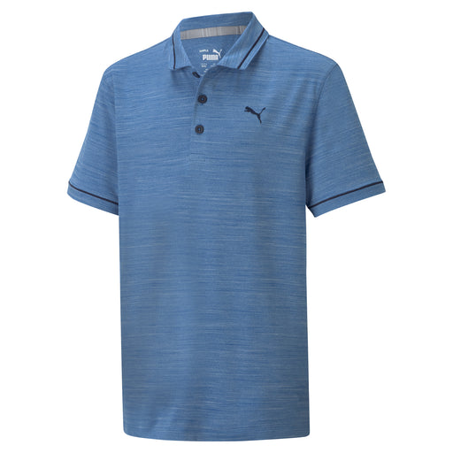 Puma CLOUDSPUN Monarch Boys Golf Polo - Star Saphr Hthr/XL