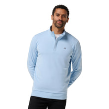 Load image into Gallery viewer, TravisMathew Cloud 2.0 Mens Golf 1/4 Zip - Hthr Powder Blu/XXL
 - 23