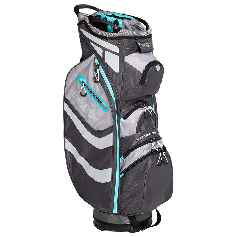 Tour Edge Hot Launch Xtreme 5.0 Golf Cart Bag - Silver/Blue