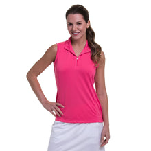 Load image into Gallery viewer, EP New York Convertible Mock Zip Womens Golf Polo - FRUIT PNCH 6076/XL
 - 5