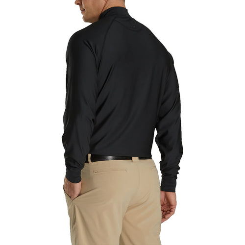 FootJoy Mock Black Mens Long Sleeve Golf Shirt - 2