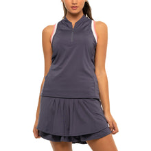 Load image into Gallery viewer, Lucky in Love My Favorite Zip Womens Golf Tank Top - CONCORD 502/XL
 - 3