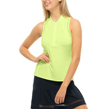 Load image into Gallery viewer, Lucky in Love My Favorite Zip Womens Golf Tank Top - LEMON FROST 718/XL
 - 7