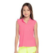 Load image into Gallery viewer, Lucky in Love Pleat Me Up Girls SL Golf Polo - PINK 648/M
 - 3