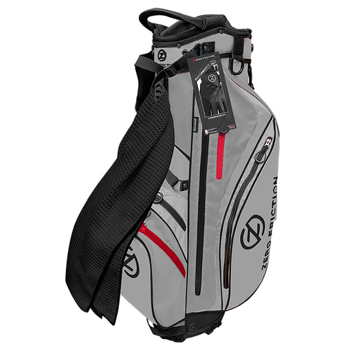 Zero Friction Golf Stand Bag with Glove and Towel - Gray