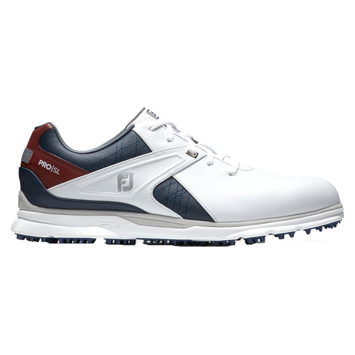 FootJoy Pro SL Mens Golf Shoes 21 - Wht/Nvy/Maroon/M/10.0