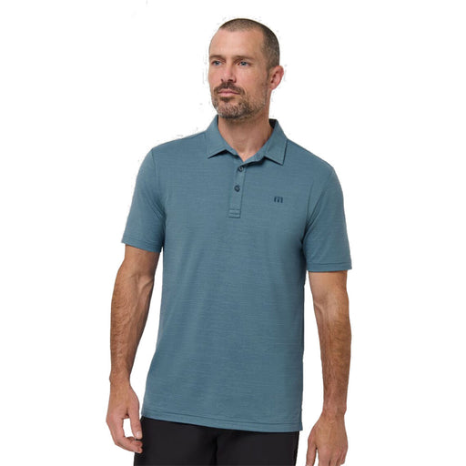 TravisMathew The Heater Mens Golf Polo - Copen Blue/XXL
