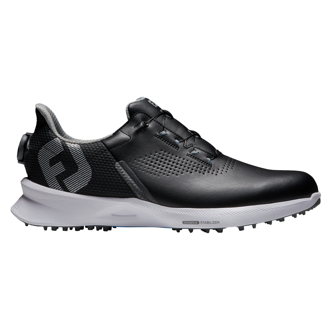 FootJoy Fuel BOA Mens Golf Shoes - Black/2E WIDE/12.0