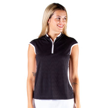 Load image into Gallery viewer, NVO Brianna Womens Sleeveless Golf Polo - BLACK 001/L
 - 1
