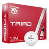 Wilson Triad White Golf Balls - Dozen