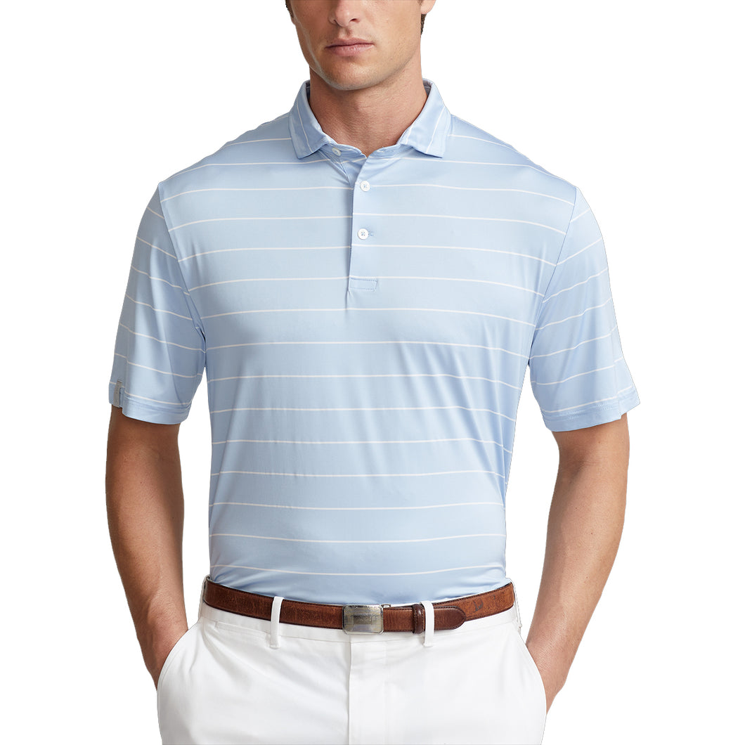 RLX Ralph Lauren Yarn FTWT Air Bl Mens Golf Polo - Elite Blue/Wht/XL