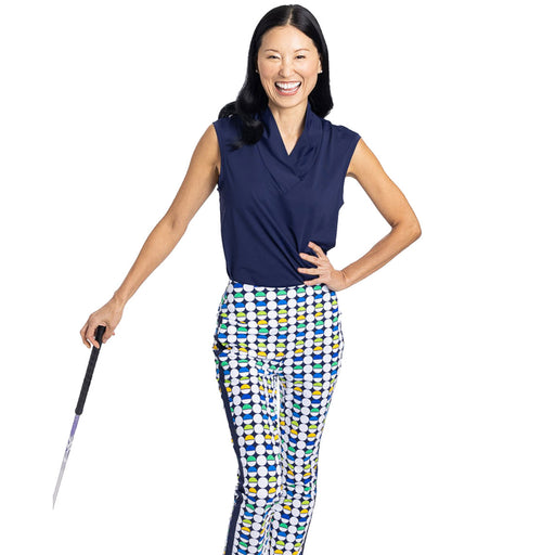 Kinona Light and Lovely Women Sleeveless Golf Polo - NAVY BLUE 224/XL