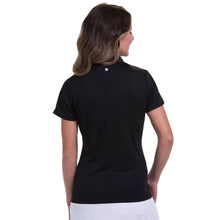 Load image into Gallery viewer, EP NY Convertible Zip Mock Inky Wmns SS Golf Polo
 - 2