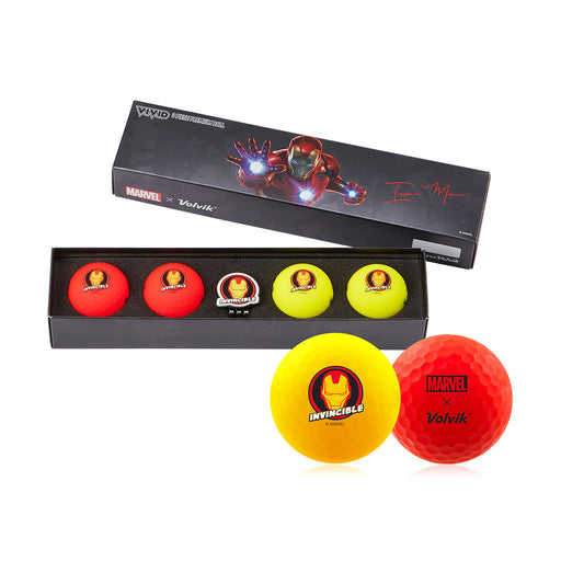Volvik Marvel Gift Set Golf Balls and Marker - Iron Man