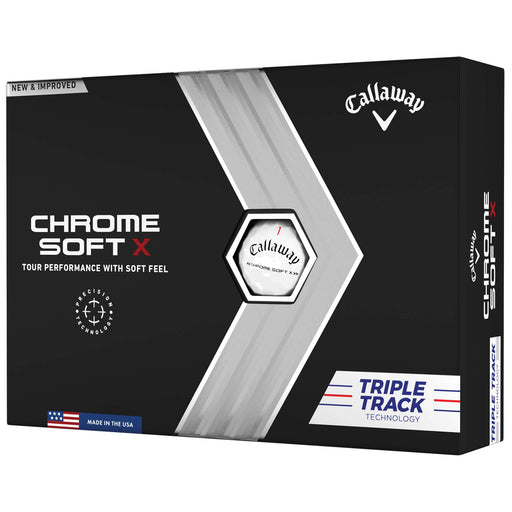 Callaway Chrome Soft X Golf Balls - Dozen - White Tt