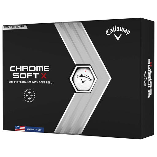 Callaway Chrome Soft X Golf Balls - Dozen - White