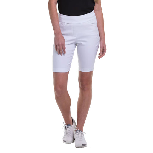 EP New York Bi Stretch Pull On Womens Golf Shorts - WHITE 100/L