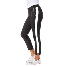 Load image into Gallery viewer, Golftini Pull On Stretch Ankle Womens Golf Pants - Black/White/XL
 - 1