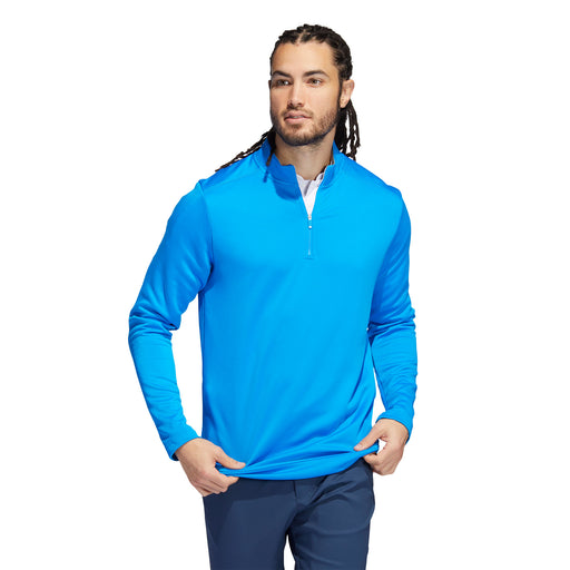 Adidas Club Blue Rush Mens Golf 1/4 Zip - Blue Rush/XXXL