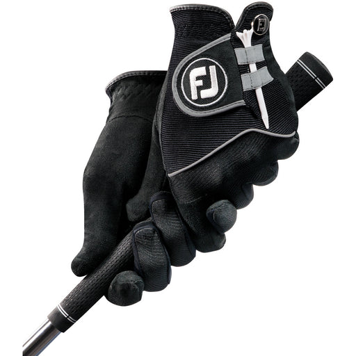 FootJoy RainGrip Pair Black Mens Golf Gloves - Pair/XXL