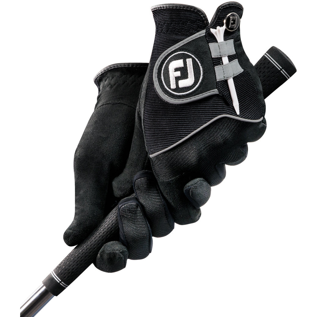 FootJoy RainGrip Pair Black Mens Golf Gloves - Pair/XXL