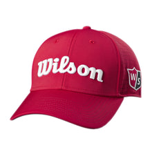 Load image into Gallery viewer, Wilson Performance Mesh Mens Golf Hat - Red/One Size
 - 4