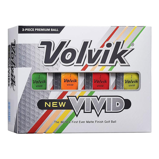 Volvik Vivid Golf Balls 12-Pack - Assorted