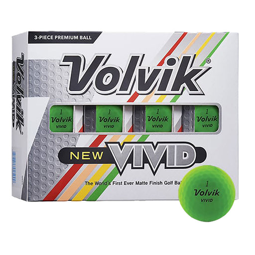 Volvik Vivid Golf Balls 12-Pack - Green