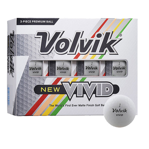 Volvik Vivid Golf Balls 12-Pack - White